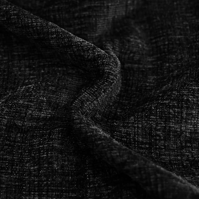CaliTime Decorative Couch Throw Pillow Covers 20 X 20 Inches Black | Pack of 2 - Image 2