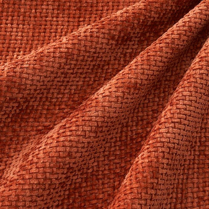 MIULEE Decorative Chenille Fall Pillow Covers Burnt Orange 16x16 Pack of 4 | - Image 2