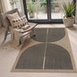Lahome Modern Rainbow Easy Jute Rug, 3x5 Washable Rugs by Lahome
