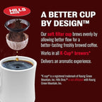 Hills Bros Single Serve Coffee Pods, Perfect Balance, Medium Roast Coffee, 12 Count-Keurig Compatible, Roasted Arabica Coffee Beans, Less Caffeine, Full-Body Flavor
