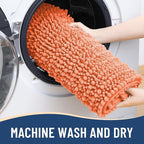 Arotive Luxury Chenille Bathroom Rug Mat, Extra Soft Thick Absorbent Shaggy Bath Rugs, Non-Slip Machine Wash Dry, Plush Bath Mats for Bathroom, Shower and Tub, 44x24, Coral