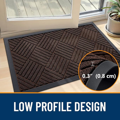 OLANLY Front Door Mat Outside Entrance 71x47, Waterproof Heavy-Duty Doormat | - Image 5