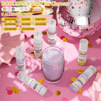 Edible Glitter Spray,Gold & Silver 2 Colors Food Grade Edible Glitter Set for Drink Cake Beverages,Cupcakes,Cake Pops and Cookies Decorating