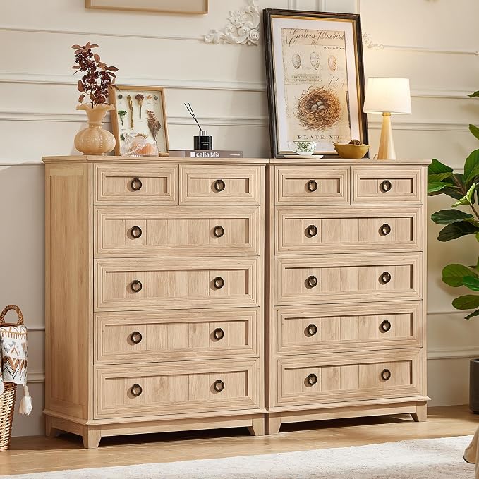 Joaxswe Farmhouse 6 Drawer Dresser - Image 4
