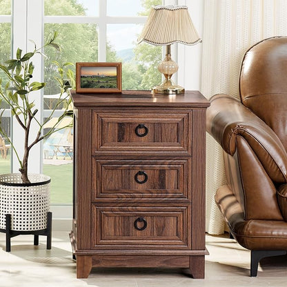 Joaxswe Farmhouse Nightstand Set of 2, 18 Inch End Table - Image 9