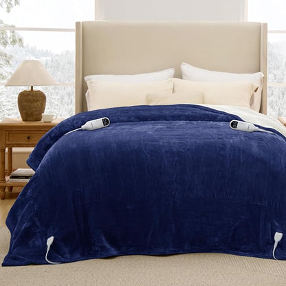 Bedsure Heated Blanket Queen Size, Dual Control Electric Blanket, 6 Heat/6 - Image 9