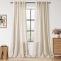 Linen Curtains 96 Inches Long for Living Room Modern Farmhouse Decor Light by Nanspring