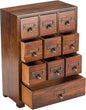 Library Card Catalog Solid Wood Small Curio Cabinet l Retro Storage Organizer by PrimoSupply