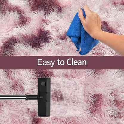 Tie-Dyed Blush 2x6 Machine Washable Runner Rugs - Image 7