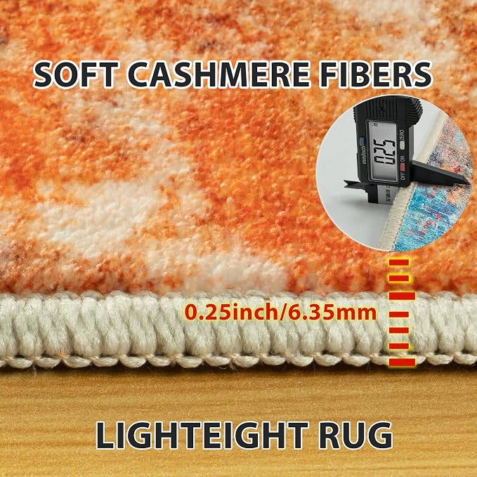 Aelenmu 6x9 Area Rugs for Living Room Washable Bedroom Dining Room Colorful | - Image 6