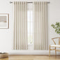 Vanilla Linen Curtains for Living Room 72 Inches Long Luxury Light Filtering by Nanspring
