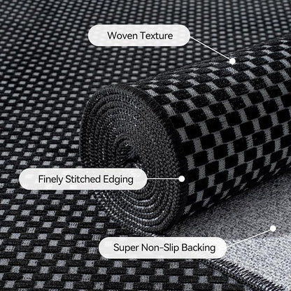 Indoor Front Door Mat Entryway Rug Non Slip Washable Black 2x3 ft | Front Entry - Image 5