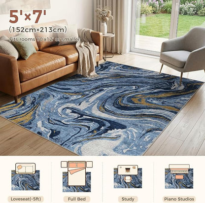 DMOYEST 6x9 Area Rug for Living Room - Image 3