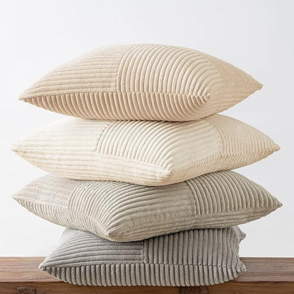 MIULEE Neutral Decorative Throw Pillow Covers 18x18 Inch Set of 4 - Image 7