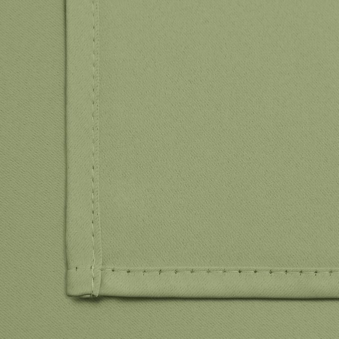 Yakamok Room Darkening Curtains 52x90 inch Length Sage Green-Living Room | 2 - Image 6