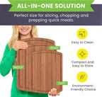 Bamboo Cutting Board Set of 3 - Dark