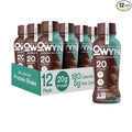 OWYN Only What You Need Plant Based Protein Shake, Dark Chocolate, 20g Vegan Protein from Organic Pumpkin seed, Flax, Pea Blend, Omega-3, Prebiotic supplements, Gluten and Soy-Free, (12 Pack)