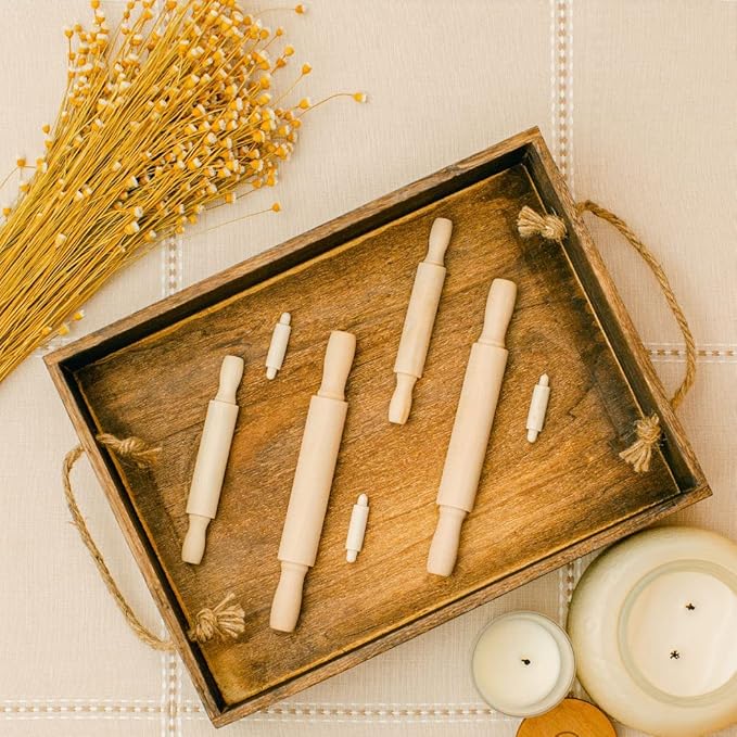 Wooden Mini Rolling Pin, 1-5/8 inches, Pack of 100, Perfect for Scrapbook Projects, Miniatures, Party Decor, and Crafts, by Woodpeckers