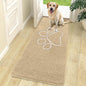 OLANLY Dog Door Mat for Muddy Paws 70x24, Paw Print Design Chenille Mud Mat | by OLANLY