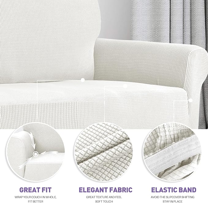 ZNSAYOTX Stretch Oversized Couch Cover Universal Sofa Covers - Image 3