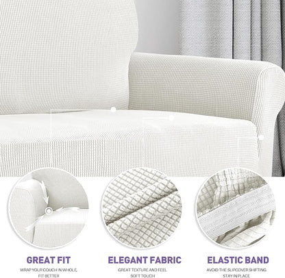 ZNSAYOTX Stretch Oversized Couch Cover Universal Sofa Covers - Image 3