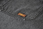 Cooking Apron with Pockets Mens Womens Professional Kitchen Bib Apron for Chef Grill BBQ (Black Denim -2)