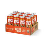 Drink Weird Organic White Peach Oolong Tea – 16oz Cans, 160mg Organic Caffeine, Pack of 12 – A Refreshing Energy Drink Alternative