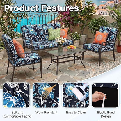 Waterproof Outdoor Cushion Covers, Stretch Patio Slipcovers | UV Resistant - Image 7