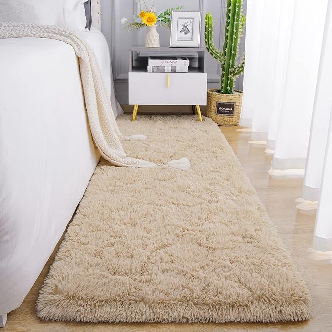 Chicrug Soft Runner Rug for Bedroom Living Room Plush Fluffy Rug 2x10 | Shag by ChicrugHomeDecor