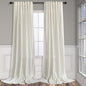 Pitalk Cream Linen Curtains 94 Inches Long 2 Panels by Pitalk