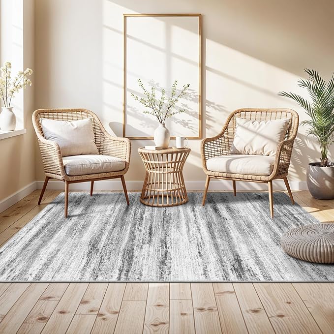 4x6 Rugs for Living Room: Non-Slip Washable Area Rug for Hallway Entryway - Image 2