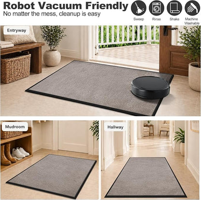 Super Absorbent Front Door Mat, 29.5" x 17", Non-Slip Washable Indoor Doormats - Image 5