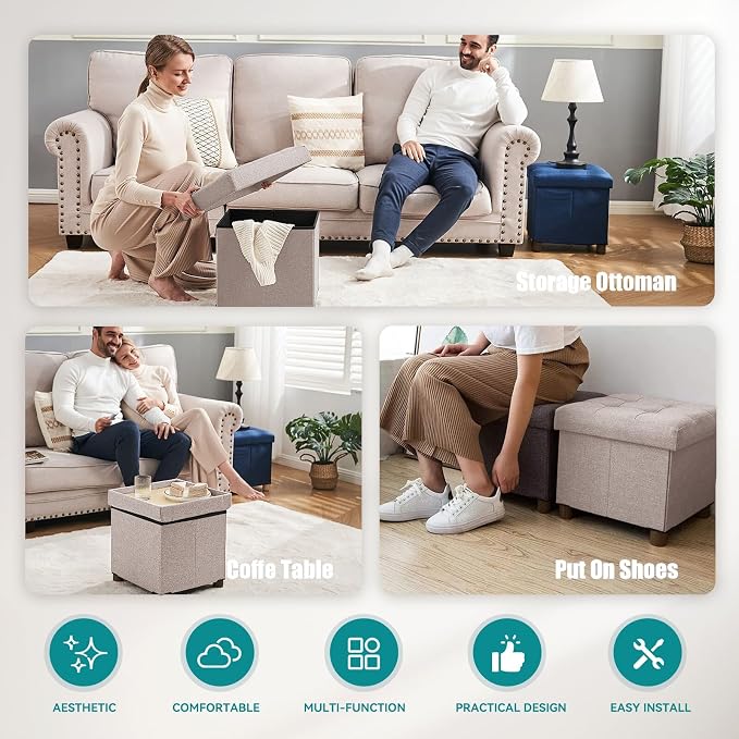 BRIAN & DANY Small Ottoman - Image 6