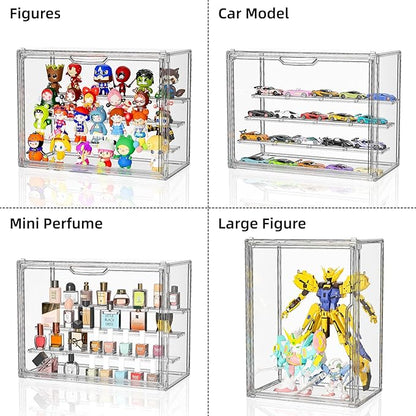 Clear Acrylic Display Case for Collectibles 4 Layer Hobby Figure Display Case - Image 4