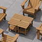 SERWALL Double Adirondack Side Table Rectangular End Table Set of 4 by SERWALL