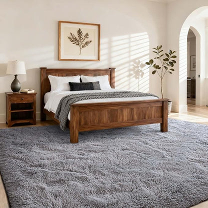 4x6 Ft Shag Rugs for Bedroom Living Room, Ultra Soft Fluffy Furry Area Rugs for - Image 2