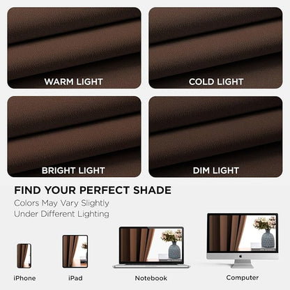 Joydeco Blackout Curtains 54 Inch Length 2 Panels Set, Thermal Insulated Long - Image 6