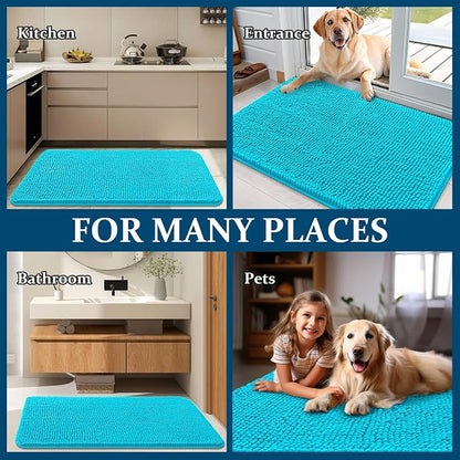 OLANLY Dog Door Mat for Muddy Paws 45x27, Super Absorbent Chenille Mud Mat | - Image 8