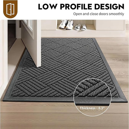 Front Door Mat, Heavy Duty Waterproof Doormat 61.5"x36", Stain Fade Resistant - Image 7
