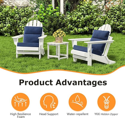 Unimatta Sunbrella Outdoor High Back Chair Cushion Seat Pads, 44 x 21 Inch - Image 3