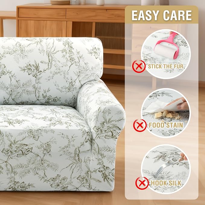 H.VERSAILTEX Floral Pattern Couch Covers - Image 8