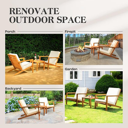 IDZO Natural 3-Piece Patio Bistro Sets - Image 8