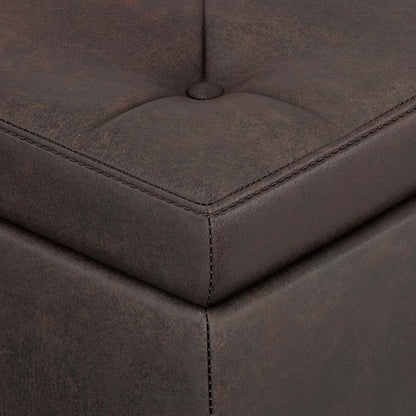 SIMPLIHOME Hamilton Storage Ottoman - Image 8