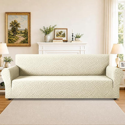 ZNSAYOTX 1 Piece Stretch Oversized Sofa Covers, New Plaid Couch Cover - Image 2
