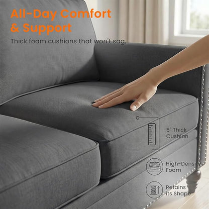 Living Room Sofa Sets 2 Piece, Modern 3 Seater Sofa and Loveseat Couch Sets - Image 5