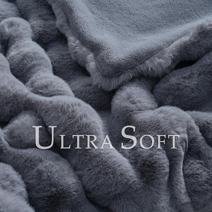 BENVWE Faux Fur Throw Blanket for Couch - Image 3