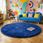 Amdrebio Navy Blue Big Round Circle Area Rug 6Ft by Amdrebio