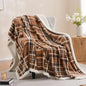 PU MEI Sherpa Fleece Throw Blanket 80" x 90" Reversible Plush Fluffy Large Big by HOME