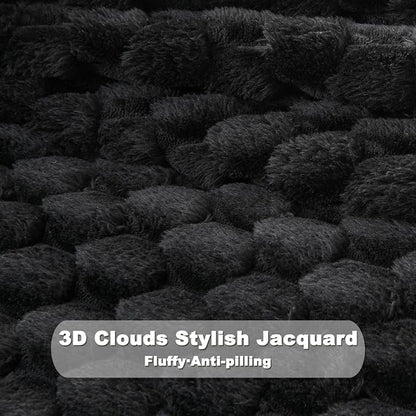 NEWCOSPLAY Fleece Clouds Cozy King Blanket - Image 5