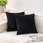 Aegero Pack of 2 Corduroy Decorative Throw Pillow Covers 16x16 Inch by Unknown